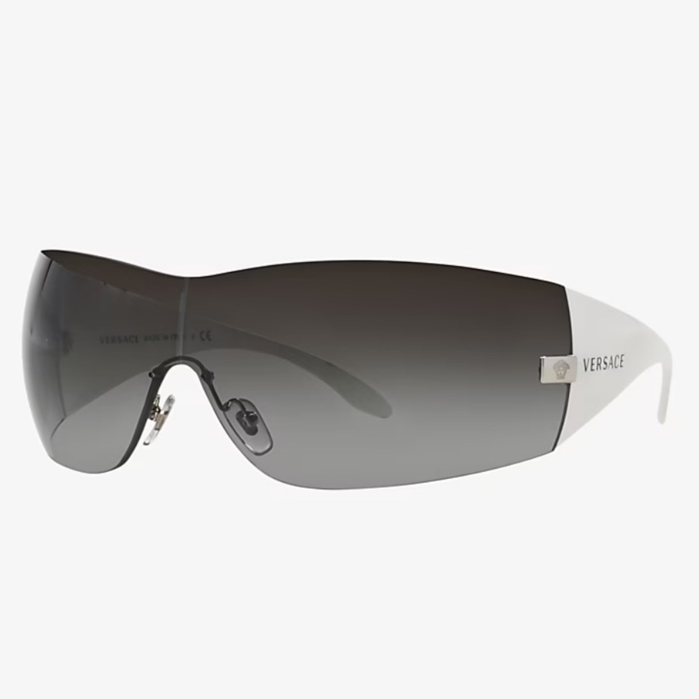 NWT Versace White And Gray Sunglasses